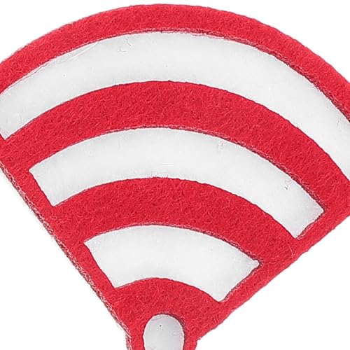 GALPADA Creative 8pcs Hair Clips Set Fun Hair Accessories with Red Question Mark and Wifi Design Decorative Barrettes for Little Party Styling and Photo Props