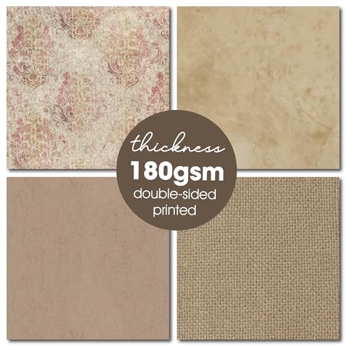 Timeworn Textrue12x12 Scrapbooking Cardstock Decorative Paper for Card Making Background Origami Textured Decorative Scrapbook Paper Scrapbook Materials Supplies