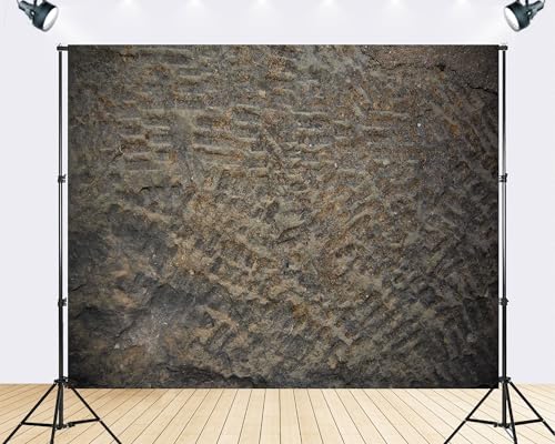 Trykid 20x10ft Rough Stone Texture Carved Surface Backdrop Rustic Wall Photography Background Industrial Event Party Decoration Tapestry Photo Booth Prop Fabric - size: 20x10ft