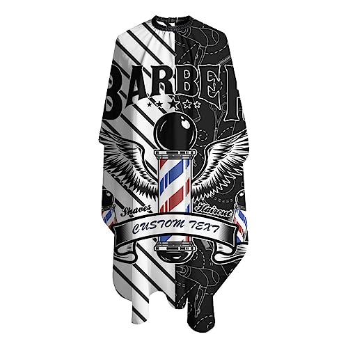 Custom Barber Cape, Personalized Haircut Salon Cape for Men - color: Barber-salon 1