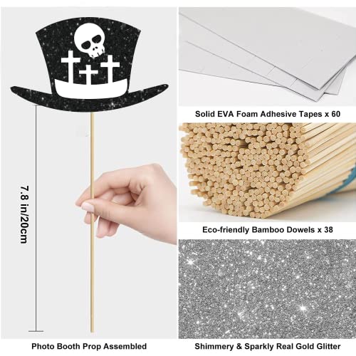 Cocomigo 30th Birthday Photo Booth Props, Death to Rip to My 20s Birthday Decorations for 30th Birthday, Glitter 20s Birthday Decorations Photo Booth Props cocomigo