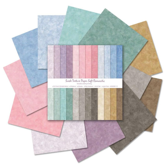 24 Sheets Scrapbook Paper Solid Colors - Double-Sided Earth Tone Craft Sheets for DIY Decorative Background Card Making Photo Album Junk Journal Decor, 12"x12" (Romantic Tone) - color: Romantic Tone