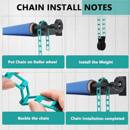 MagicLine Photography Backdrop Wall Mount 1 Roller Support System,Manual Photo Background Holder for Ceiling/Light Stand Mount & 2 Hooks,2 Expand Bars,1 Chain,Backdrop Stand for Home Studio