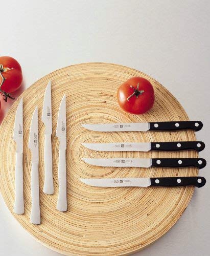 ZWILLING 4-pc Stainless Steel Serrated Steak Knife Set, made in Spain - color: Stainless Steel, size: 4 pc