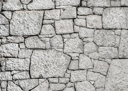 8x6ft Fabric Gray Stone Wall Backdrop Granite Stone Brick Wall Texture Background for Birthday Wedding Party Decorations Home Decor Photo Studio Props - size: 8x6FT