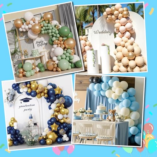 AerWo Balloon Arch Kit with Balloon Pump Electric, 8.2FT & 5FT Half Balloon Arch Stand with Base, Free Bending Balloon Stand Kit for Wedding Birthday Party Baby Shower Graduation Decorations - style: Balloon Arch Stand with Pump