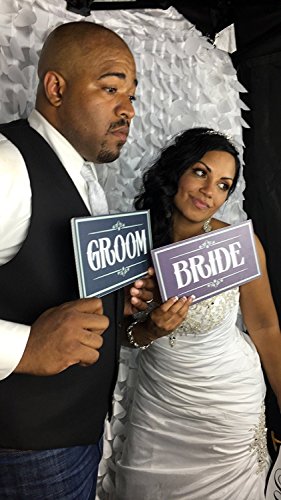 KING PROPS Best Photo Booth Props, Durable Business Pack Signs Photo Booth Perfect Wedding, Christmas, Birthday Reunions, Multicolor Waterproof Fun Signs Unique Photo Booth 64 Count Double Sided
