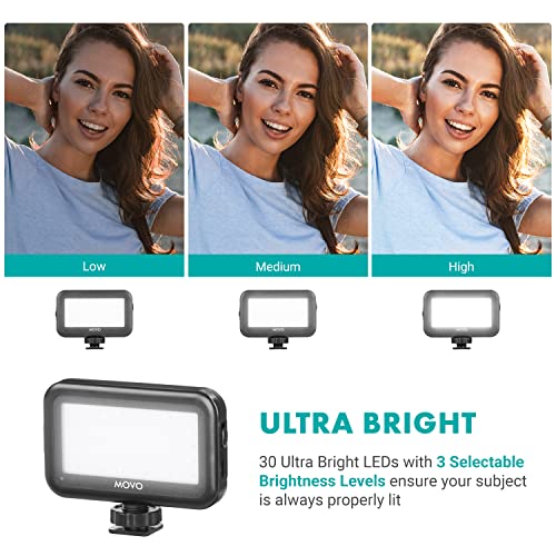 Movo uVlogSK Starter Kit for Content Creators - Smartphone Video Vlogging Kit for Android and USB-C Devices - Includes USB-C Microphone, LED Video Light, Phone Holder, Grip, and Mini Tripod