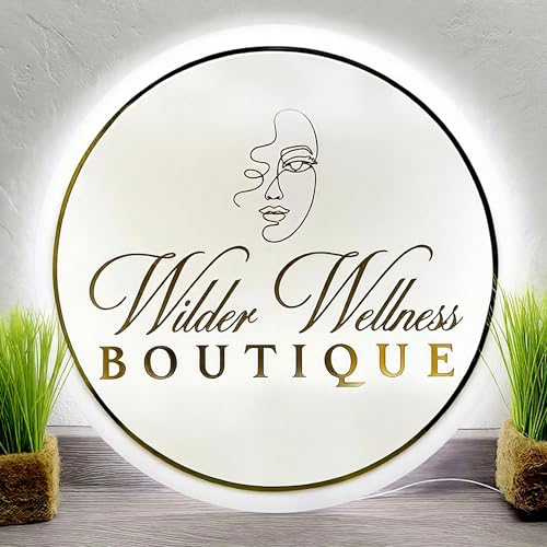 CIONAOR Custom Neon Sign, Personalized UV Printed LED Backlit Illuminated Sign Customizable for Business LoGo, Salon Beauty Nail Studios Light Up Name Metal Sign, Images Neon Lighting Customized - size: Backlit LoGo Custom