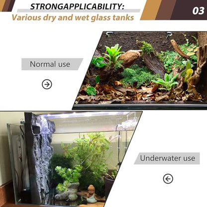 17.7x11.8in Rock Terrarium Background,3D Reptile Tank Background Board,Amphibian Stereo Backdrop Wall,Lizard Snake Gecko Spider Turtle Fish pet silo Background Decorative Panel(Yellow) - color: Yellow 1P