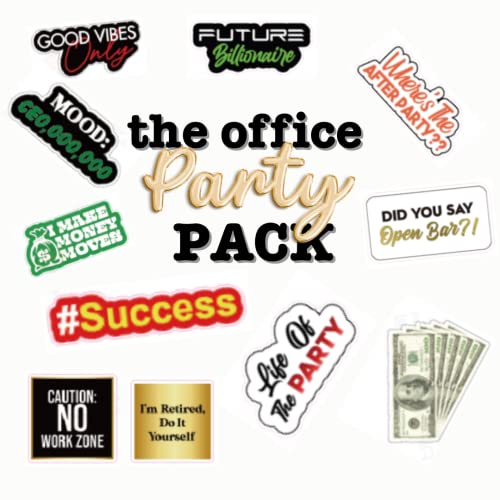 (Office Party Pack) Elevate Your Photo Booth Experience with Our Durable & Waterproof Pack of Signs-Perfect for Weddings, Birthdays, and Photo Booth Businesses - PVC Foamboard Photo Props - color: Office Party Pack