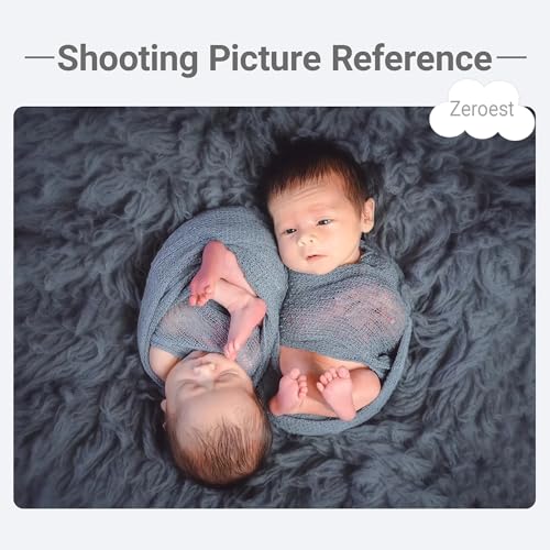 Zeroest Newborn Photo Prop Stretch Knit Wrap for Baby Photography Newborn Photoshoot Outfits Boys Girls Posing Blanket (Light Grey) - color: Light Grey
