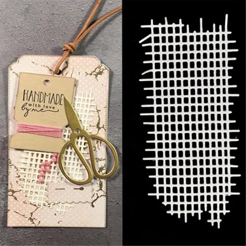 Scrapbooking Die-Cuts for Card Making, Christmas Metal Cutting Dies, Paper Craft Punch Template, Background Embossing Stencils, DIY Album Décor (Grid A-10.5x5.3cm) - color: Grid A-10.5x5.3cm