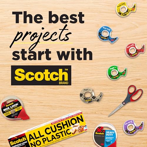 Scotch Magic Tape with Scotch Desktop Dispenser,6 Rolls of 3/4" x 1000" Each Plus 1 Desktop Tape Dispenser,Great for Repair,Wrapping and Office Applications,(Pack of 12) - size: 6 Rolls (Pack of 12)