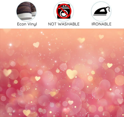 5 x 3 ft Valentine's Day Pink Glitter Heart Banner Backdrop Valentine Day Party Wedding Baby Shower Photo Backdrop Sweet Female Birthday Girls Lovers Portraits Photo Studio - color: Pink1, size: 5x3ft