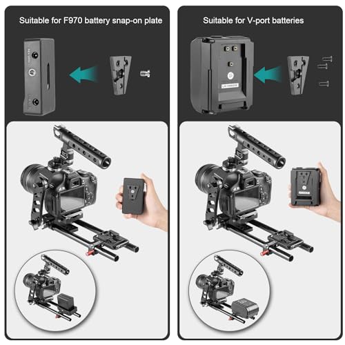 FOMITO V-Mount V-Lock Base Station Quick Release Plate VK-03 Black - color: VK03