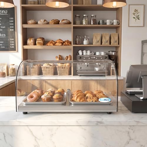 KoolMore DC-1C Bakery Display Case, 0.88 Cu. Ft - 1 Shelves, Clear - size: 22 in. - 1 Shelf