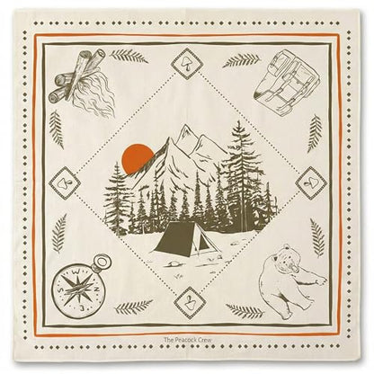 The Peacock Crew Premium Soft Cotton Bandanas Pack for Men and Women Paisley 22 x 22 inches - color: 3 Pack Hiker Western Fish
