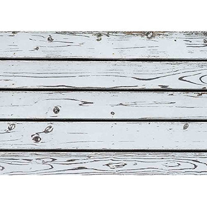 wall26 - White Wood Plank Wall Texture Background - Removable Wall Mural | Self-Adhesive Large Wallpaper - 66x96 inches - color: Artwork - 07, size: 66"x96"