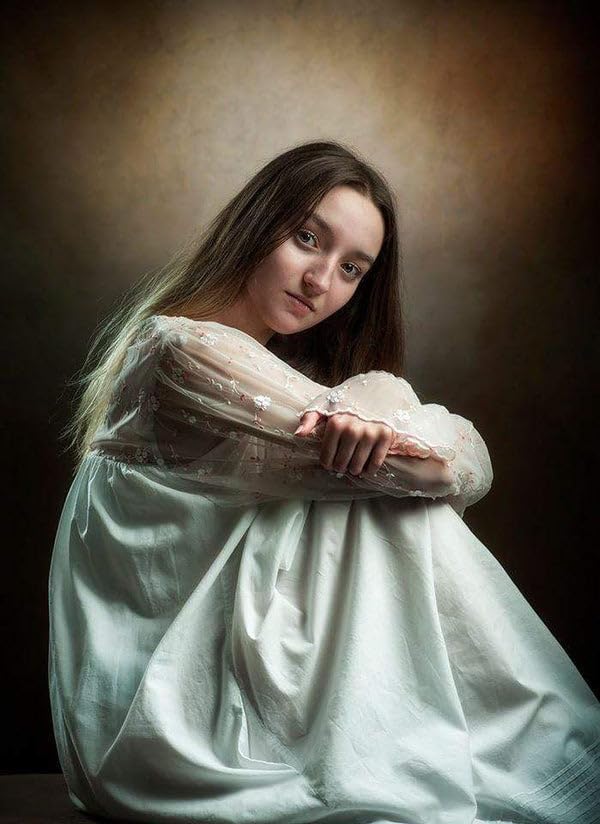 Kate 10ft(W) x10ft(H) Abstract Photography Backdrops Microfiber Brown Green Portrait Photography Studio Background(More Green) - size: 10×10ft