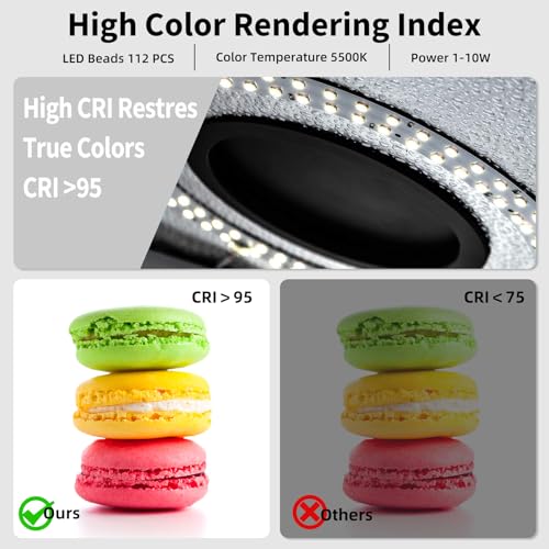 Glendan Portable Photo Studio Light Box,12"x12" Professional Dimmable Shooting Tent Kit with 112 LED Lights & 6 Backdrops for Jewelry and Small Items Product Photography - size: 12*12 Inch