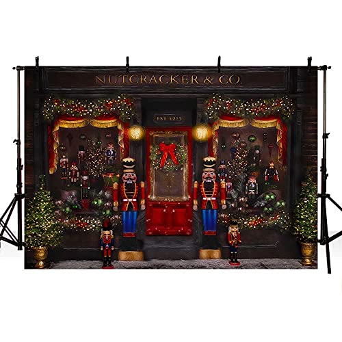 MEHOFOND Christmas Backdrop for Photography Christmas Toy Shop Kids Birthday Portrait Photo Background Winter Xmas Party Decorations Banner Photo Booth Props 8x6ft - size: 8x6ft
