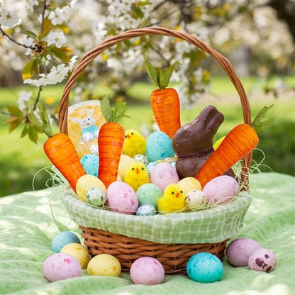 Winlyn 12 Pcs Artificial Carrots Easter Decorative Orange Foam Carrots Lifelike Simulation Artificial Vegetables 7.9" for Home Kitchen Decor Spring Easter Basket Bunny Wreath Photo Props DIY Crafts - size: Large
