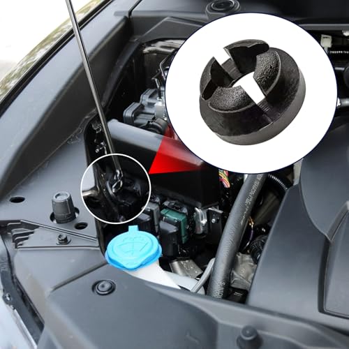 3Pieces Car Hood Support Prop Rod Holder Clip, Black White Hood Rod Grommet Clips for Most Car Bracket Decorative Clip 91503-SS0-003 91604-SD2-013