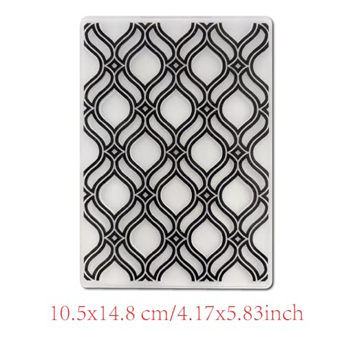 Arbuya Plastic Embossing Folders for Card Making Plaid Background Texture Embossing Folder for Scrapbooking Paper Crafting Home Decoration - color: Plaid