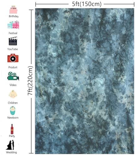 5X7ft Mottled Abstract Photography Backdrops Retro Style Dark Photo Studio Prop Background for Portrait - color: Patten005