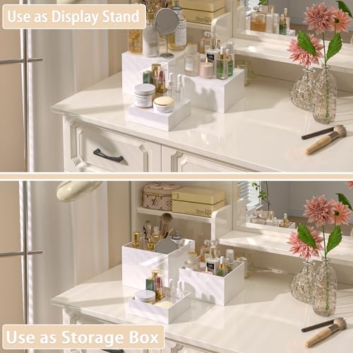 Buffet Risers, Food Display Risers for Party, White Acrylic Risers Display Stand for Buffet Table, Catering Displays for Dessert, Cube Box Nesting Riser with Hollow Bottoms (5"x6"x7"x8"x9"x10" 6 PCS) - color: 5"x6"x7"x8"x9"x10" 6PCS White