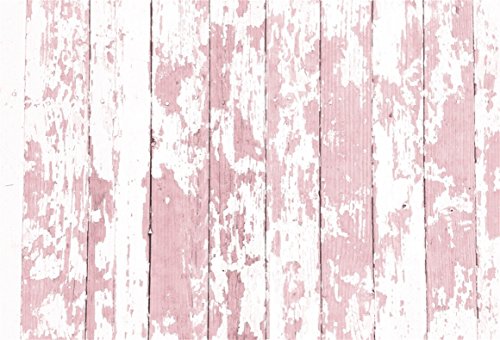 AOFOTO 7x5ft Grunge Faded Pink Wooden Plank Photography Background Rural Weathered Hardwood Vintage Shabby Peeling Wood Board Floor Backdrop Rustic Nostalgia Kid Baby fant Photo Shoot Props Vinyl - size: 7x5ft