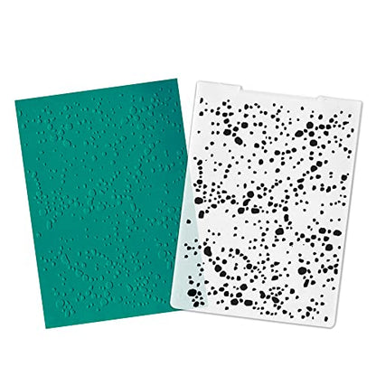 Hying 3-D Textured Impressions Background Embossing Folder, Bubble Pattern Plastic Embossing Folder Template for Card Making Scrapbooking Paper Craft Album Stamps DIY Décor