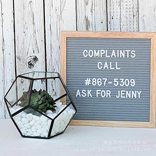 Felt Board Felt Letter Board, 10 x 10 inch Message Board Word Board Letter Board Sign Bulletin Board Letters, Pregnancy Announcements Baby Announcement Sign, Valentines Day Gifts for Her Letterboard (Gray) - color: Gray