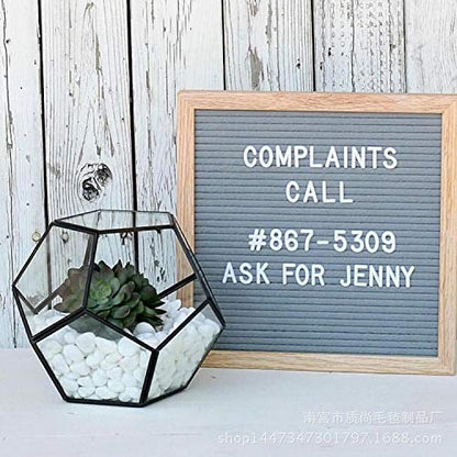 Felt Board Felt Letter Board, 10 x 10 inch Message Board Word Board Letter Board Sign Bulletin Board Letters, Pregnancy Announcements Baby Announcement Sign, Valentines Day Gifts for Her Letterboard (Gray) - color: Gray