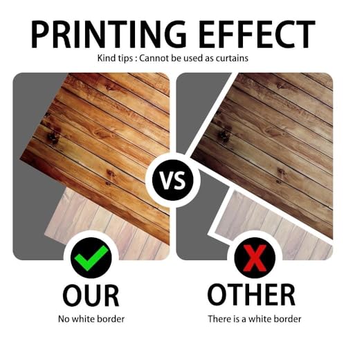 7x5FT Rustic Wood Wall Photography Backdrop Natural Brown Wooden Board Background Baby Shower Birthday Party Cake Table Decoration Banner Photo Studio Props Polyester