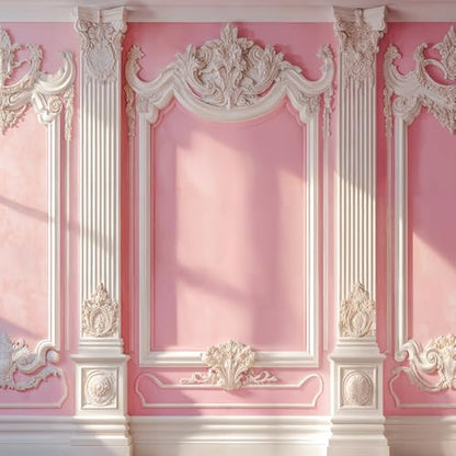 Kate Pink Interior Backdrops for Photography Classic Wall Photo Backdrop European Style Photo Studio Props, 10x10ft - size: 10x10ft