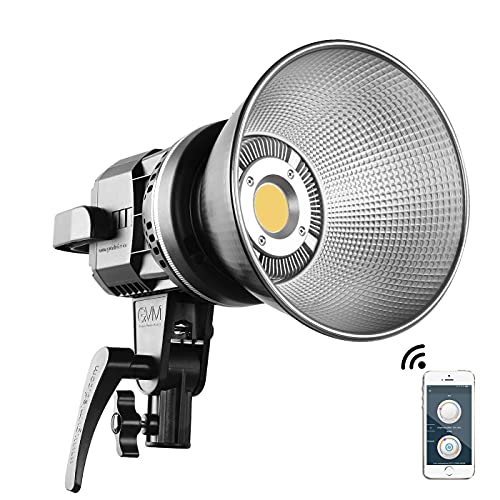 GVM Great Video Maker 80W CRI97+ Video Lights with Bowens Mount Color Temperature 5600K Dimmable LED Continuous Lighting Spotlight Photography Shooting Light with Reflector (80W + Filter) (VC-P80S) - color: 12