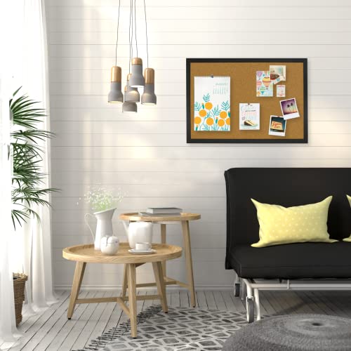 OWLKELA 2 Pcs Cork Board, 17.7"X 13.3" Bulletin Board, Vision Board, Notice Pin Board, Ideal for Office & Home Decor, School Message Board - size: 2 Pcs 13.3 x 17.7 inch