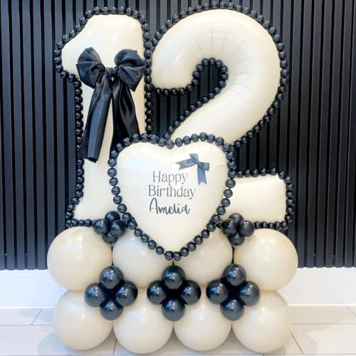 40 Inch Beige Number 1 Balloon for 1st Birthday Decoration, Large Self Inflating Cream Foil Number Balloons 0-9 for Boys Girls, White Sand 1 Helium Balloons for Women Men Party Anniversary Supplies - color: Cream, size: Number 1