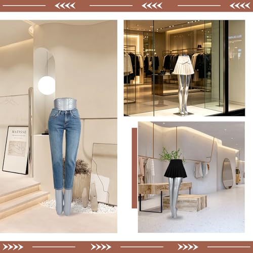 Clothing Display Model, Mannequin Body Inflatable Female Half Body Legs Mannequins Model Women Pants Form Display Model Female Pants PVC Material Trousers Lower Body Inflatable Mannequin Display Prop