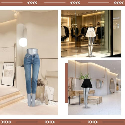 Clothing Display Model, Mannequin Body Inflatable Female Half Body Legs Mannequins Model Women Pants Form Display Model Female Pants PVC Material Trousers Lower Body Inflatable Mannequin Display Prop