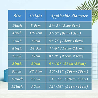 Artliving 8 Inch Black 6pcs/Set Plastic Easels Plate Display Stands Picture Frame Stand Holder - color: Black, size: 8 Inch (6 Pack)