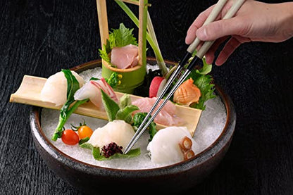 Yoshihiro Moribashi Chopsticks Japanese Sushi Chef's Traditional Garnishing Plating Tweezers Magnolia Handle 5.8in (15cm) - size: 6 IN