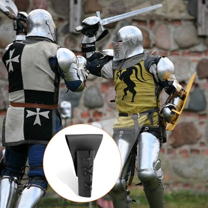 NQEUEPN Dagger Holster, Medieval Style Dagger Belt Leather Sheath Adjustable Sword Frog Holster Thigh Dagger Holder for Costume Cosplay Renaissance Accessories - size: M (Pack of 2)