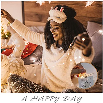 Photo Clip String Light - 33Ft 100LED Fairy Lights with Clips for Pictures With Timer, Photo Light with 50 Clear Clips for Bedroom Christmas Wedding Décor