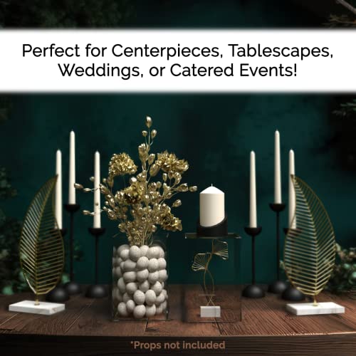 2 Pack Food Riser for Buffet Table Clear Acrylic Box 6" x 9" Display Stand Hollow Bottom No Lid for Catering and Events No Assembly by Marketing Holders - size: 6"w x 9"h