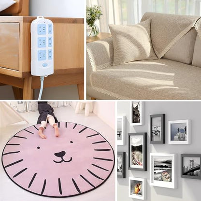 Super Thin Double Sided Adhesive Tape 1.18Inch X 66Feet Clear Double Sided Tape for Clothes, Poster,DIY Crafts,Poster,Arts,Paste Photo,Rug Non-slip, Fixed Decorations, LED Strips, Fixed Power Socket - size: 1.18Inch x 66Feet