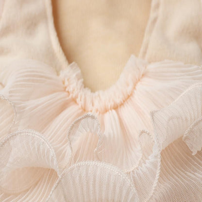 Newborn Photography Outfits Girl Baby Photography Props Lace Romper With headband Baby Photo Outfits Girls Photo Props - color: Beige