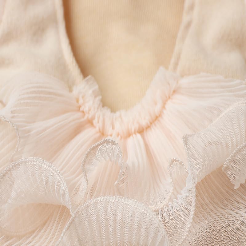 Newborn Photography Outfits Girl Baby Photography Props Lace Romper With headband Baby Photo Outfits Girls Photo Props - color: Beige